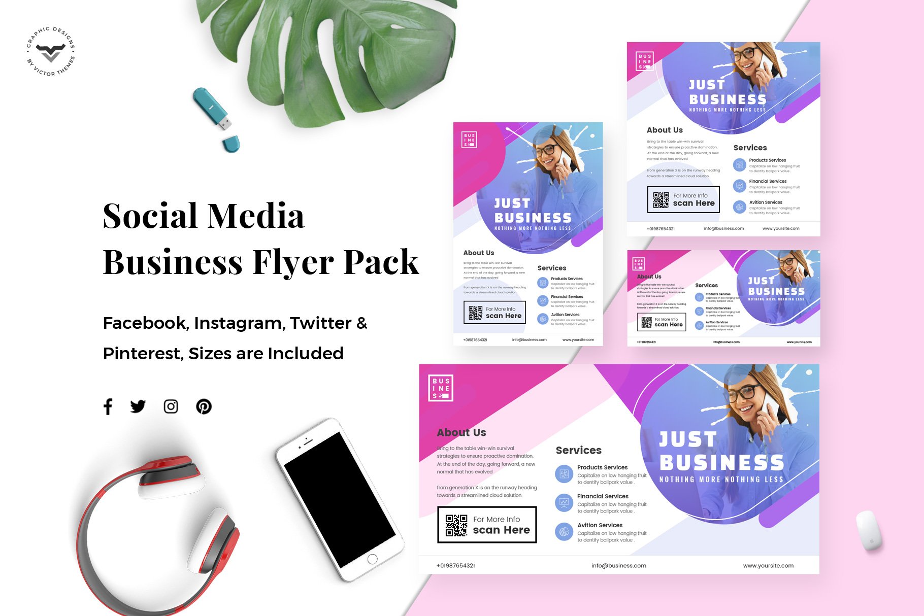 Business Social Media Template cover image.