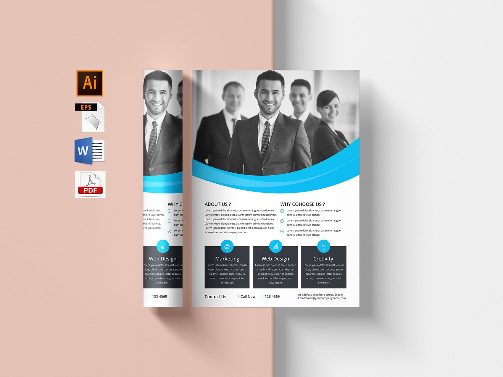 Business Flyer Template cover image.