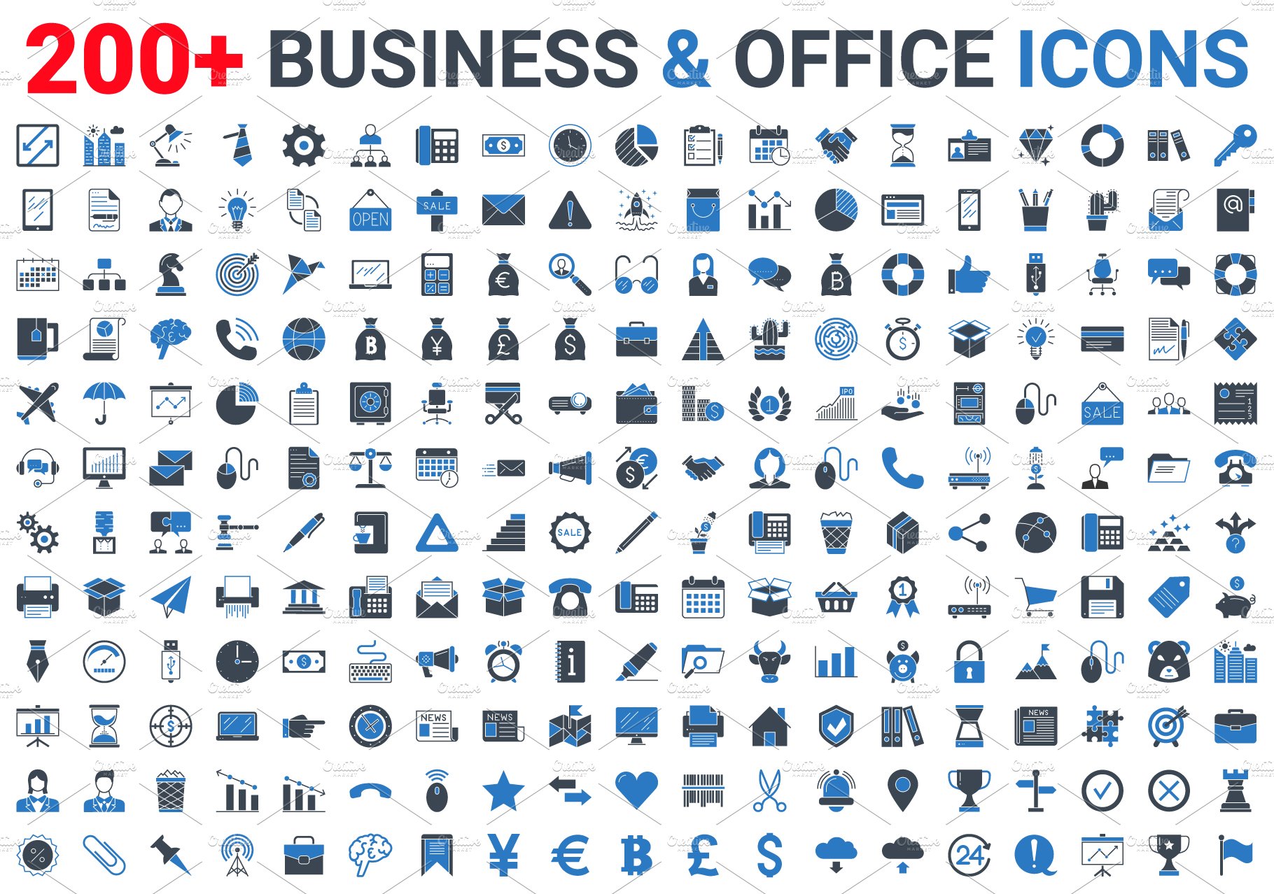 Business Banking Finance Icons cover image.