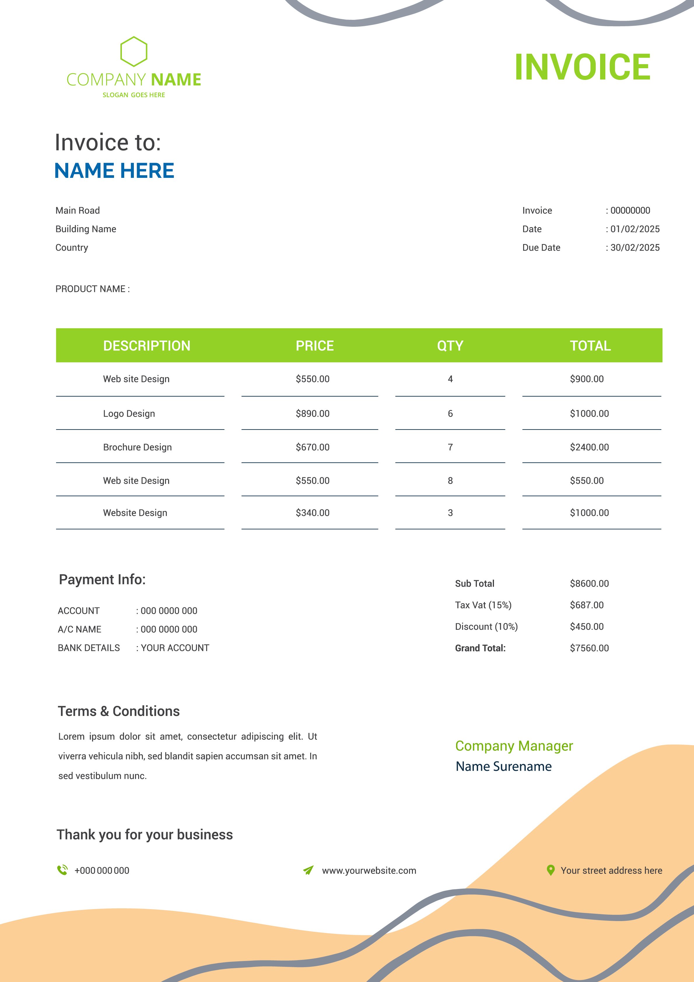 business invoice and letterhead 3 28229 153