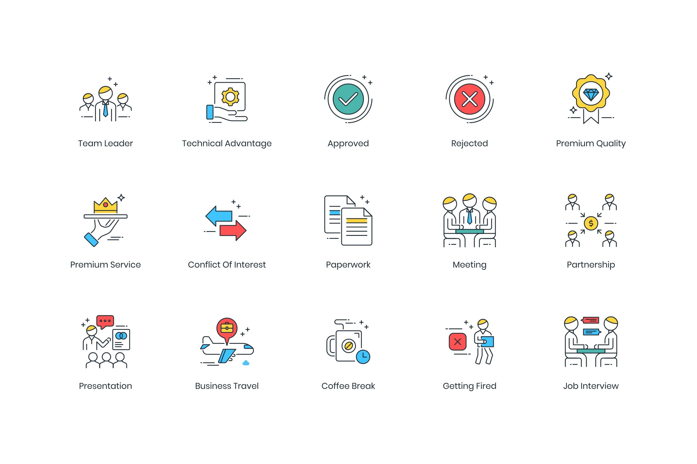 business modern icons elements 3 92