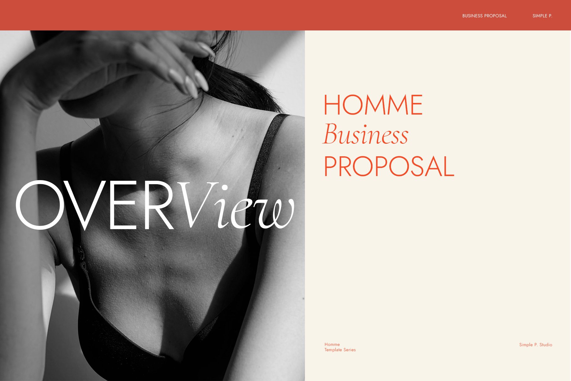 HOMME Business Proposal preview image.
