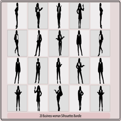businesswomen silhouettes,Business people silhouettes,businesswomen posing silhouettes, cover image.