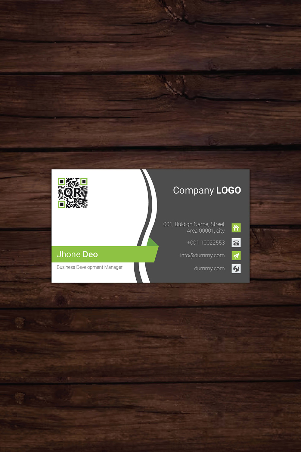 Business Card pinterest preview image.