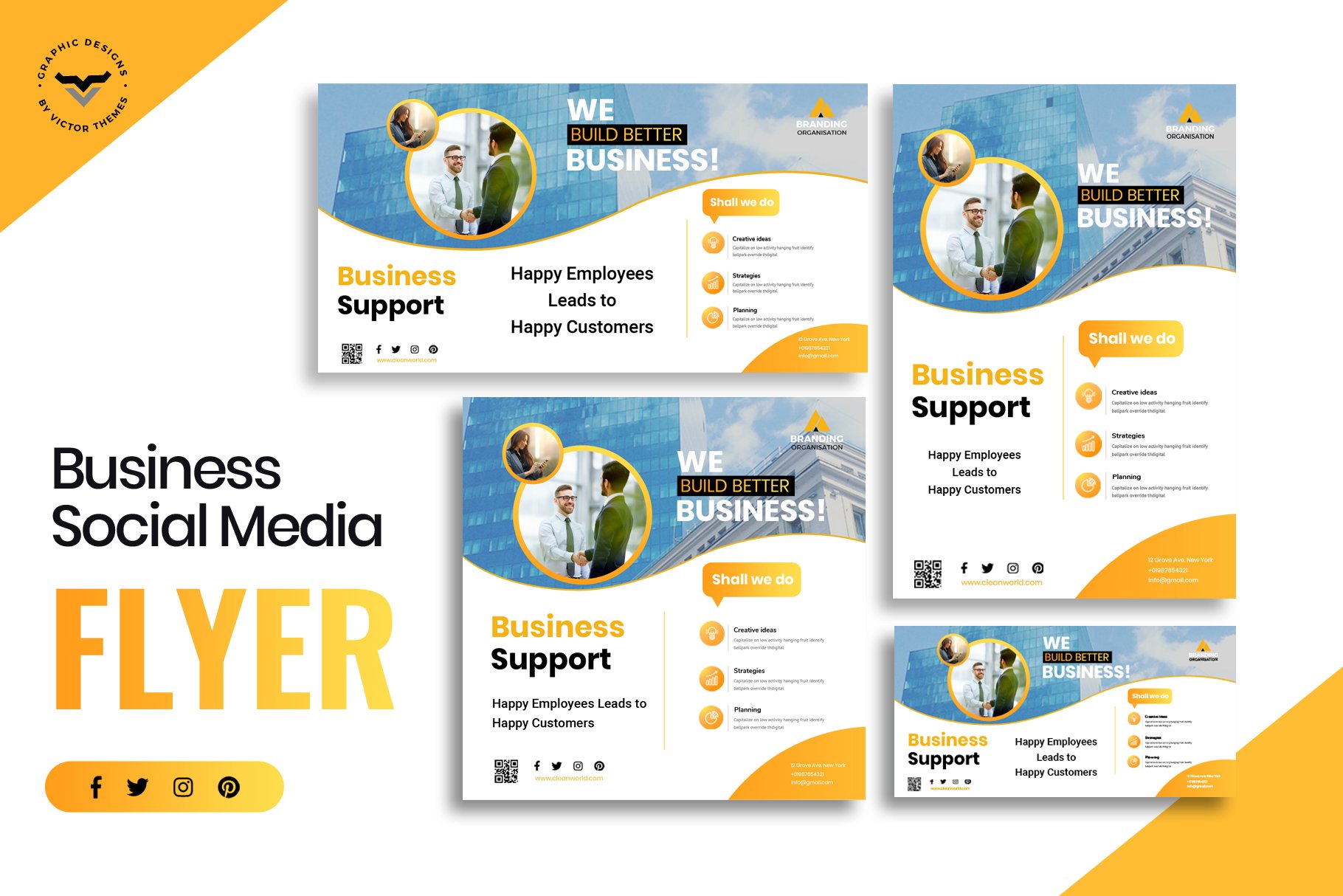 Business Social Media Template cover image.