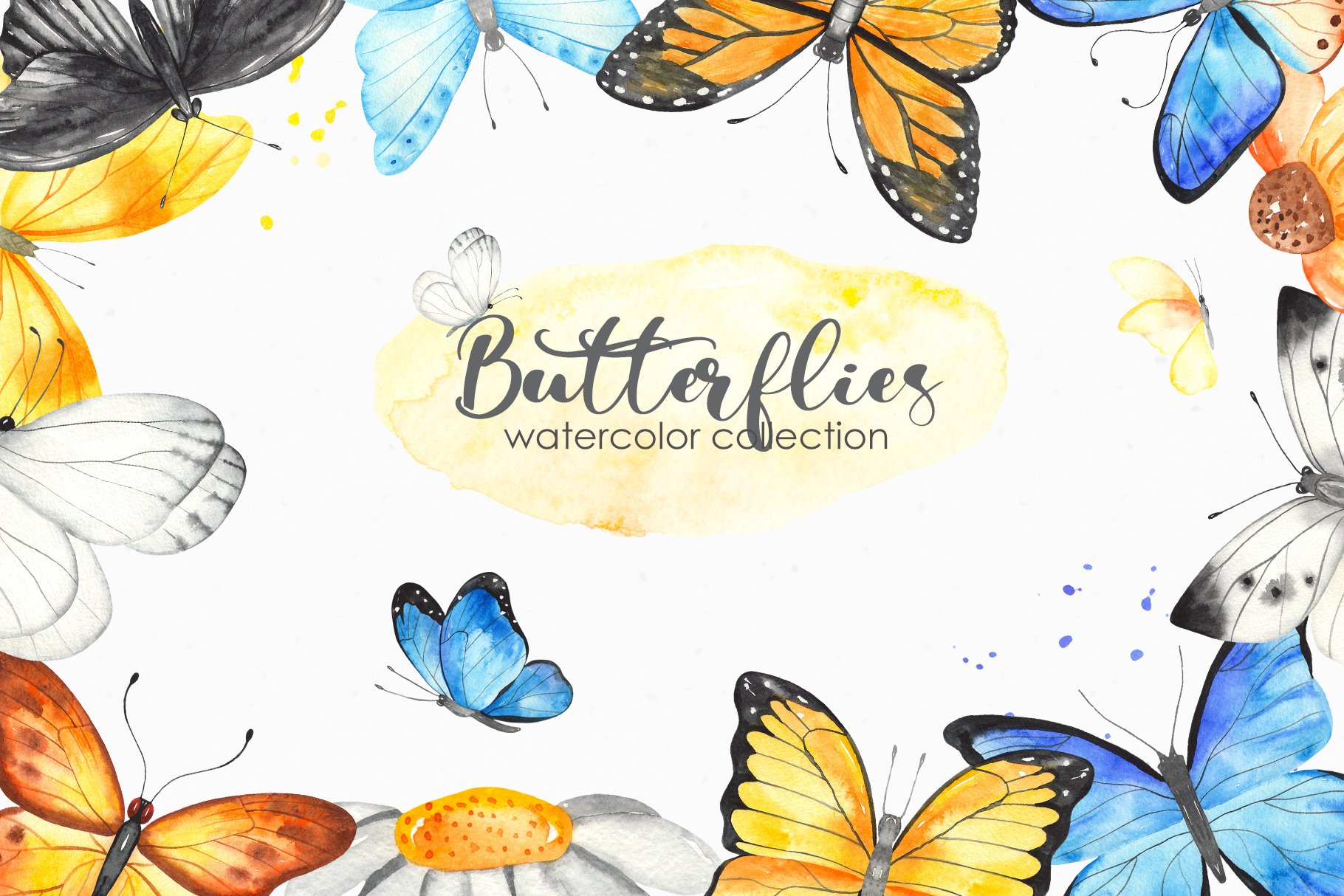 Butterflies Watercolor collection cover image.