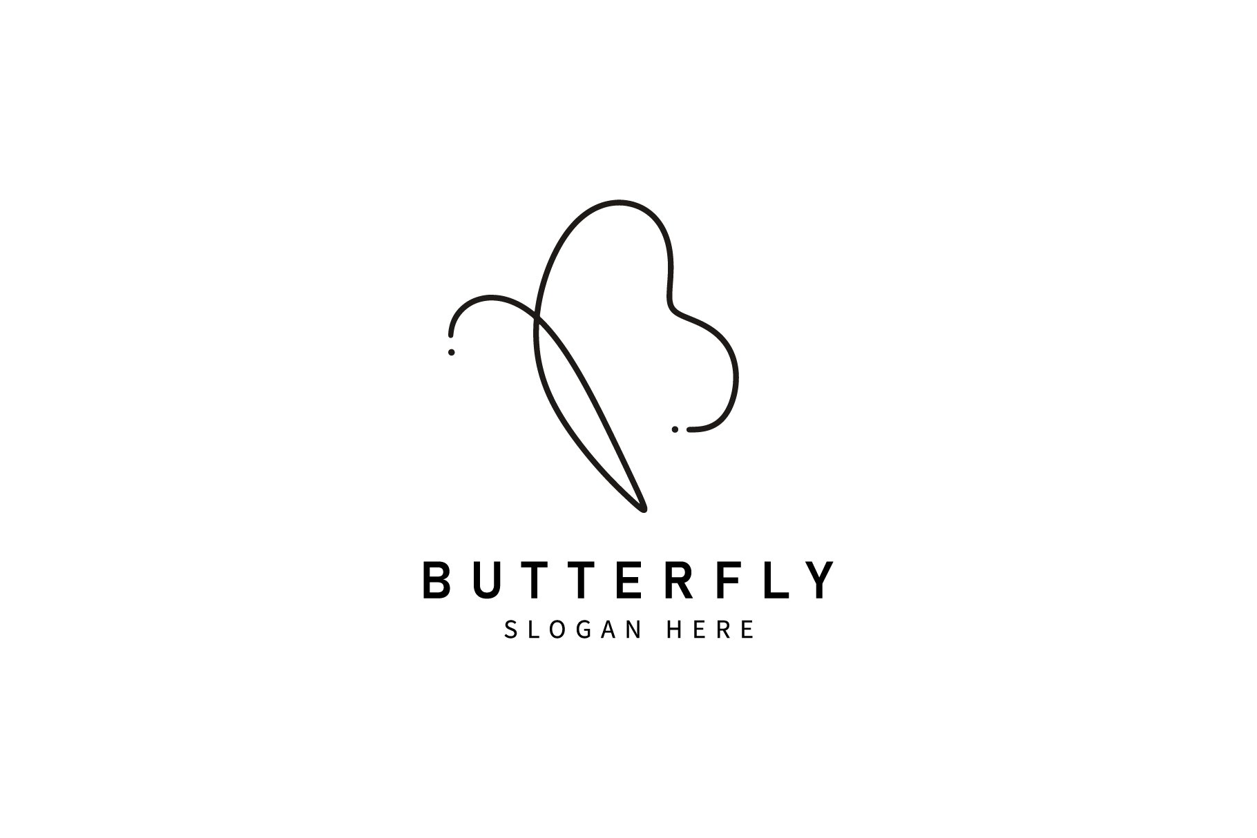 Butterfly Logo Template cover image.