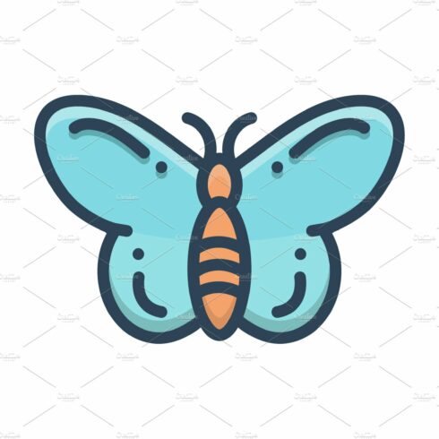 Butterfly  dragonfly icon cover image.