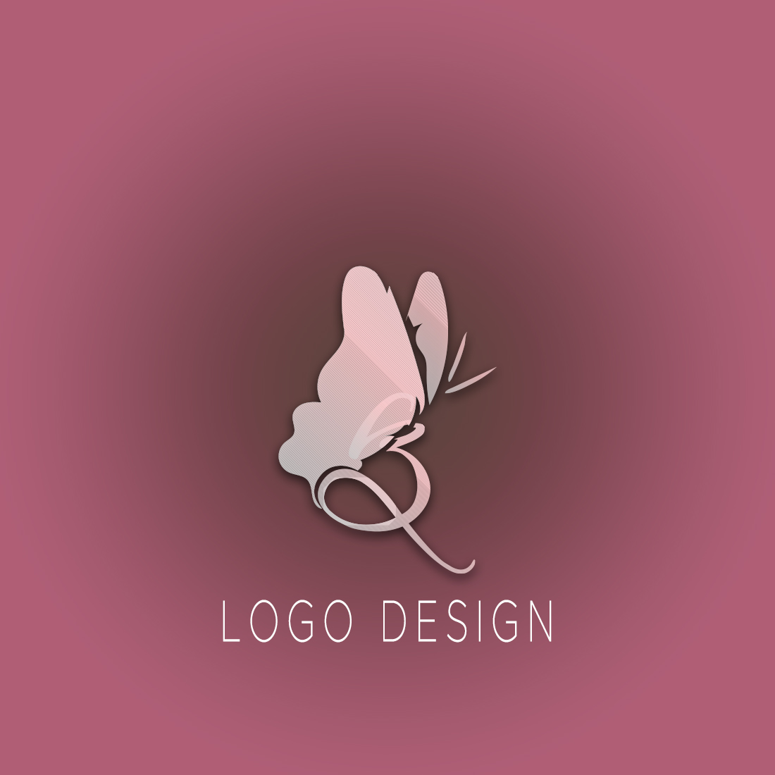 ROYAL BUTTERFLY LOGO DESIGN LUXERY LOGO vector cover image.
