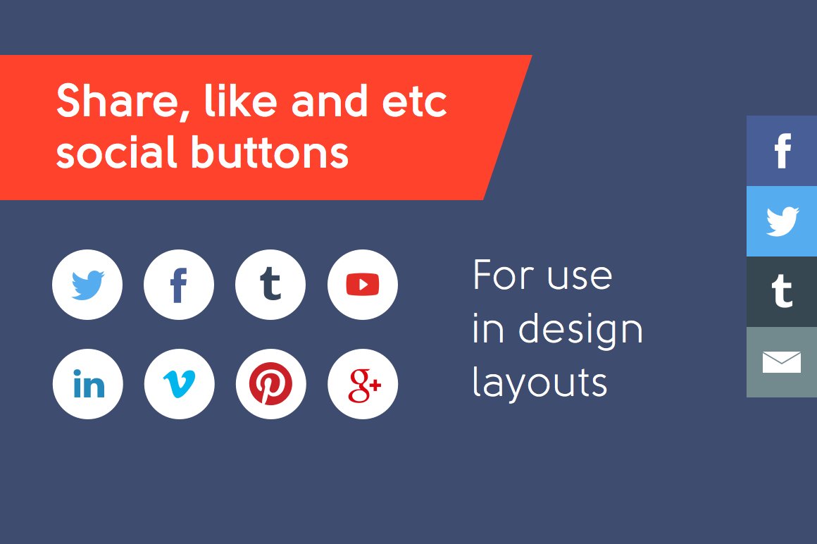 Like, Share and other social buttons preview image.
