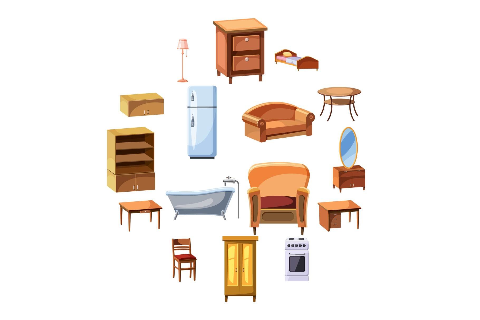 Furniture and household appliances cover image.