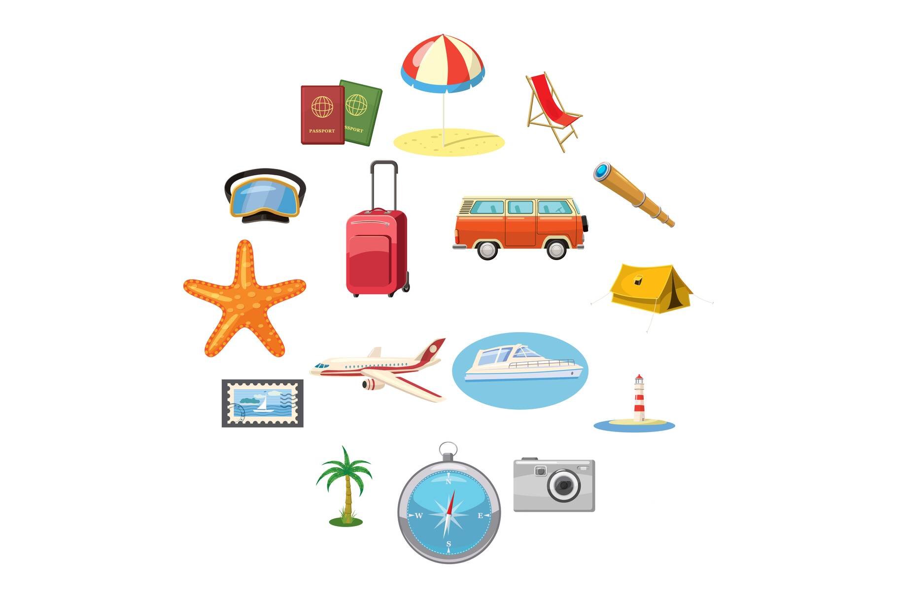 Travel Icons set cover image.