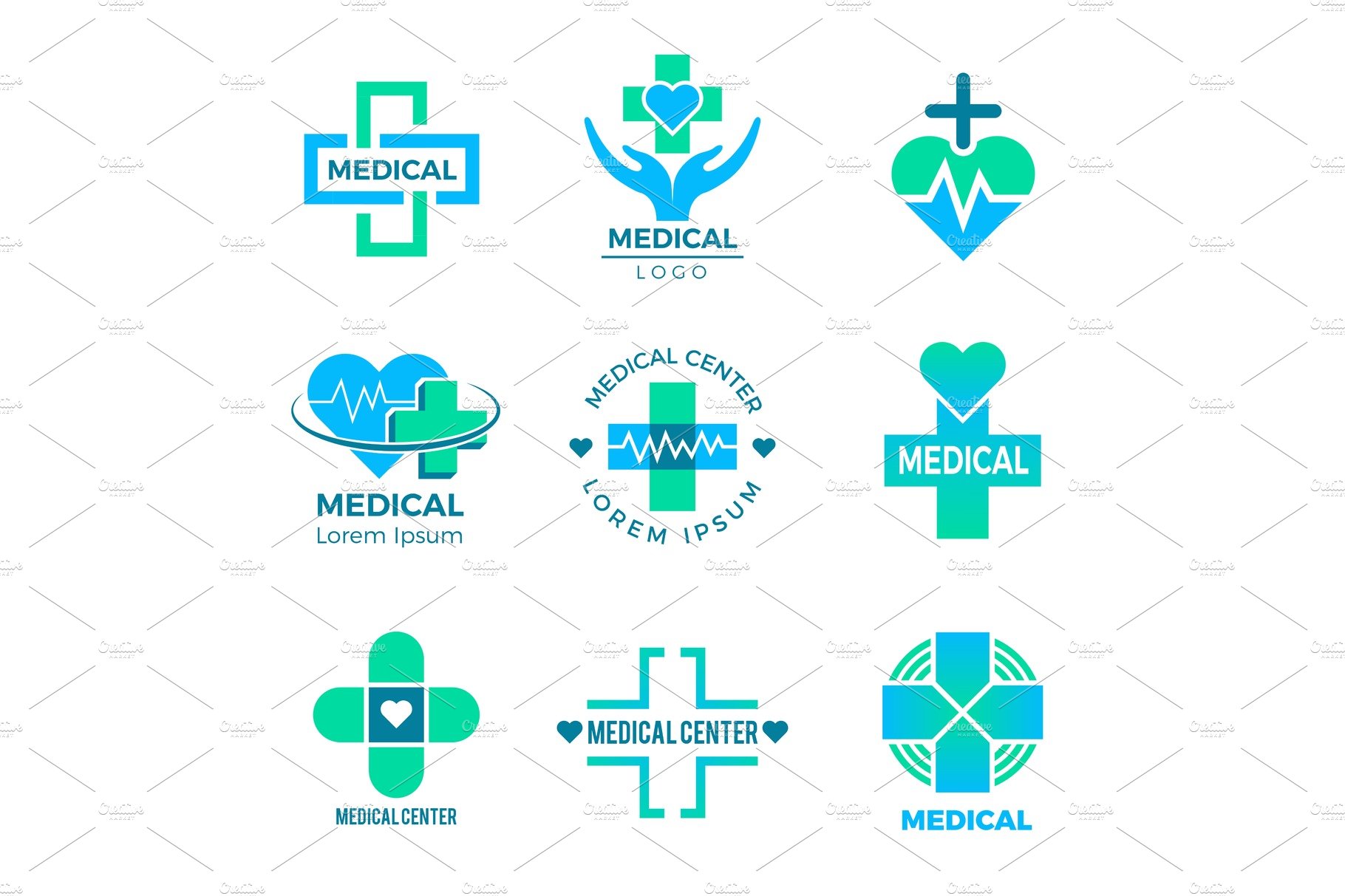 Health symbols. Medical signs for cover image.