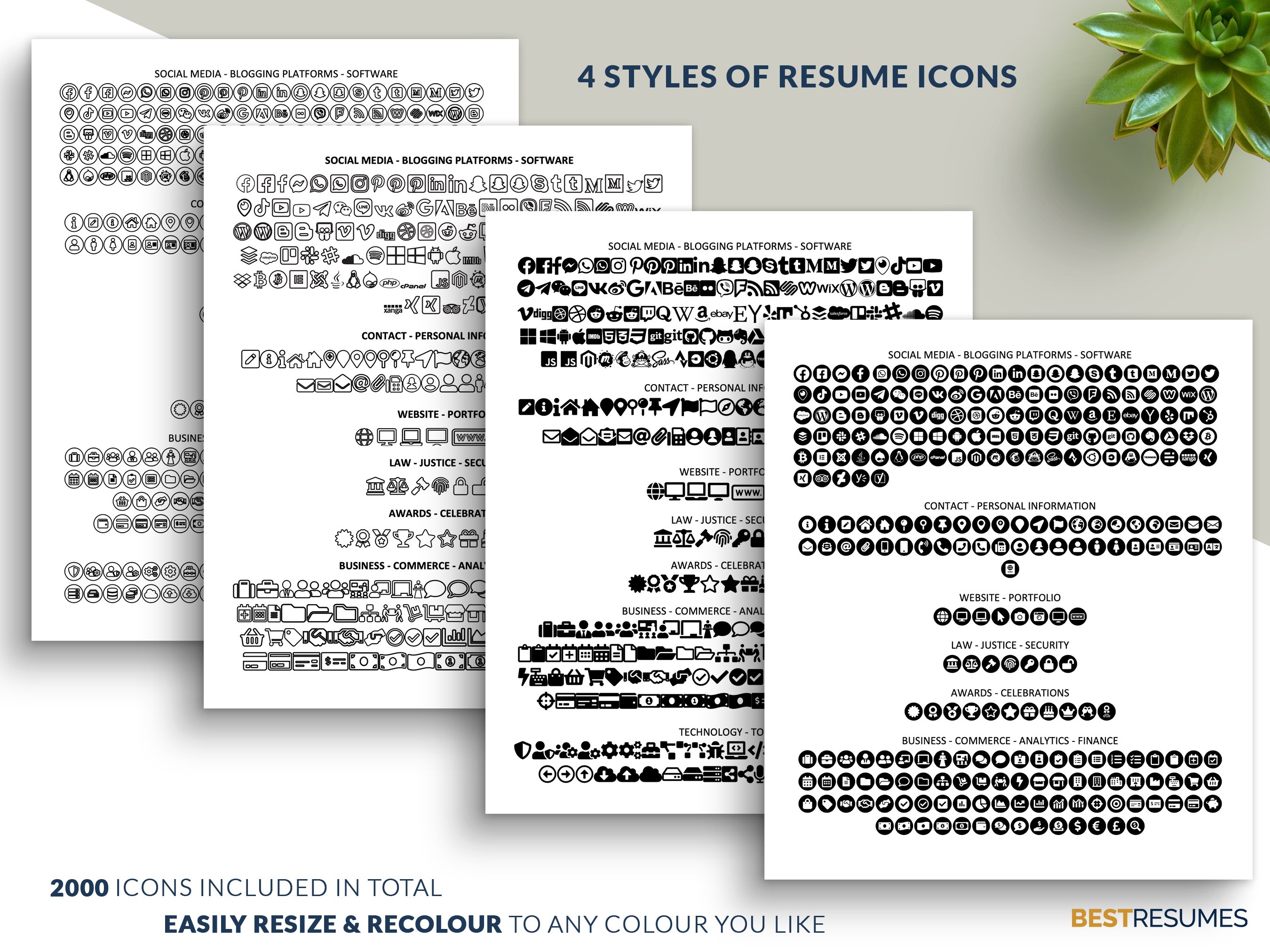 c level resume temaplate resume icons cv resume template max richards 262