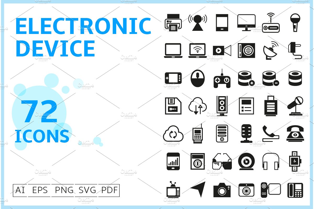 Electronic Device Icons Set cover image.