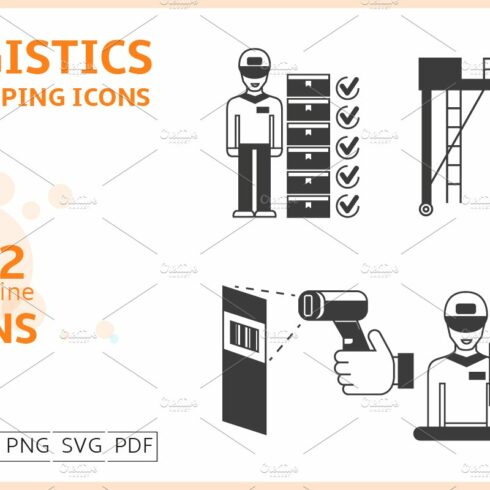 Logistics & Shipping Icons Set cover image.