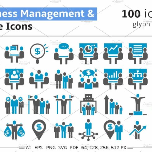 Business Management and Office Icons cover image.