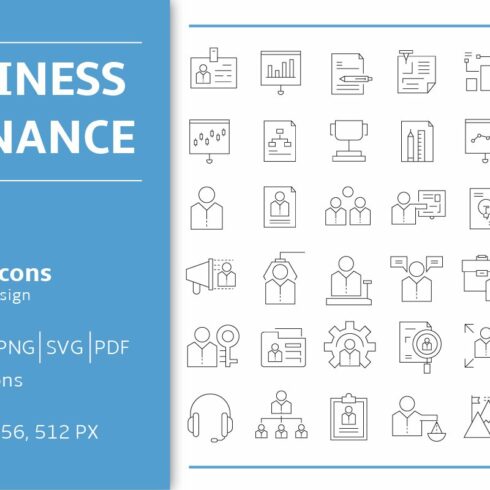 Business and Finance Icons Set cover image.