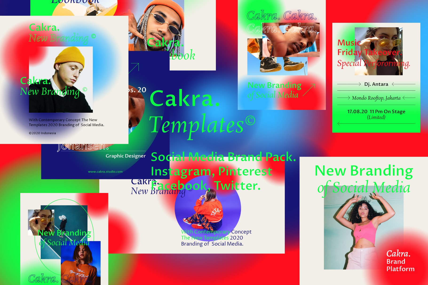 CAKRA - Social Media Kit Templates cover image.