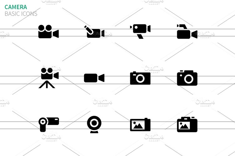 Camera icons on white cover image.