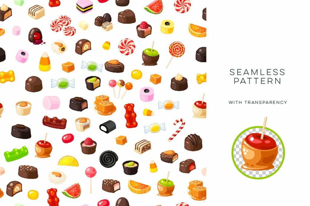 Candies vector set – MasterBundles