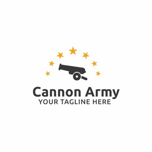 Cannon Army Logo Template cover image.