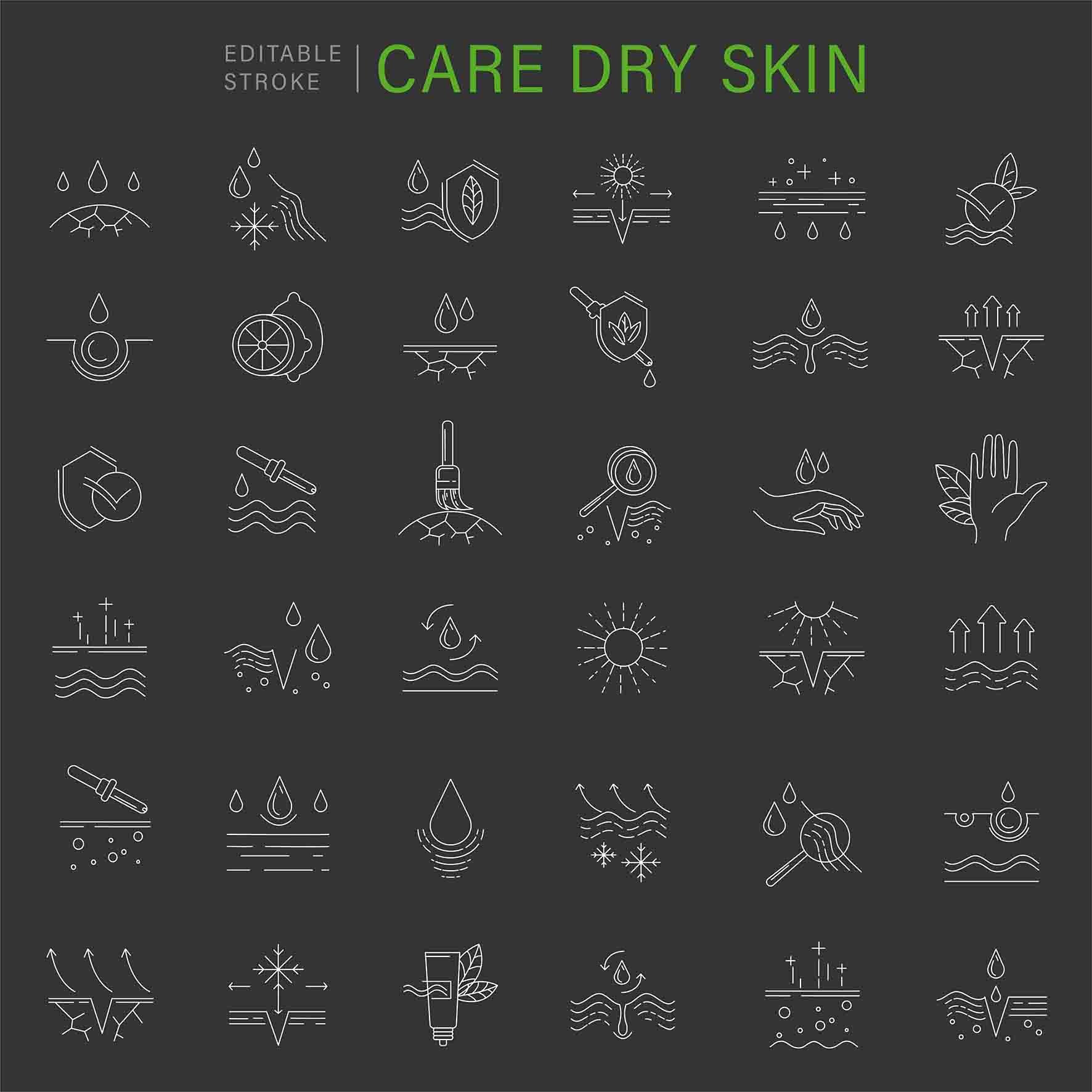 care dry skin icons t 03 573