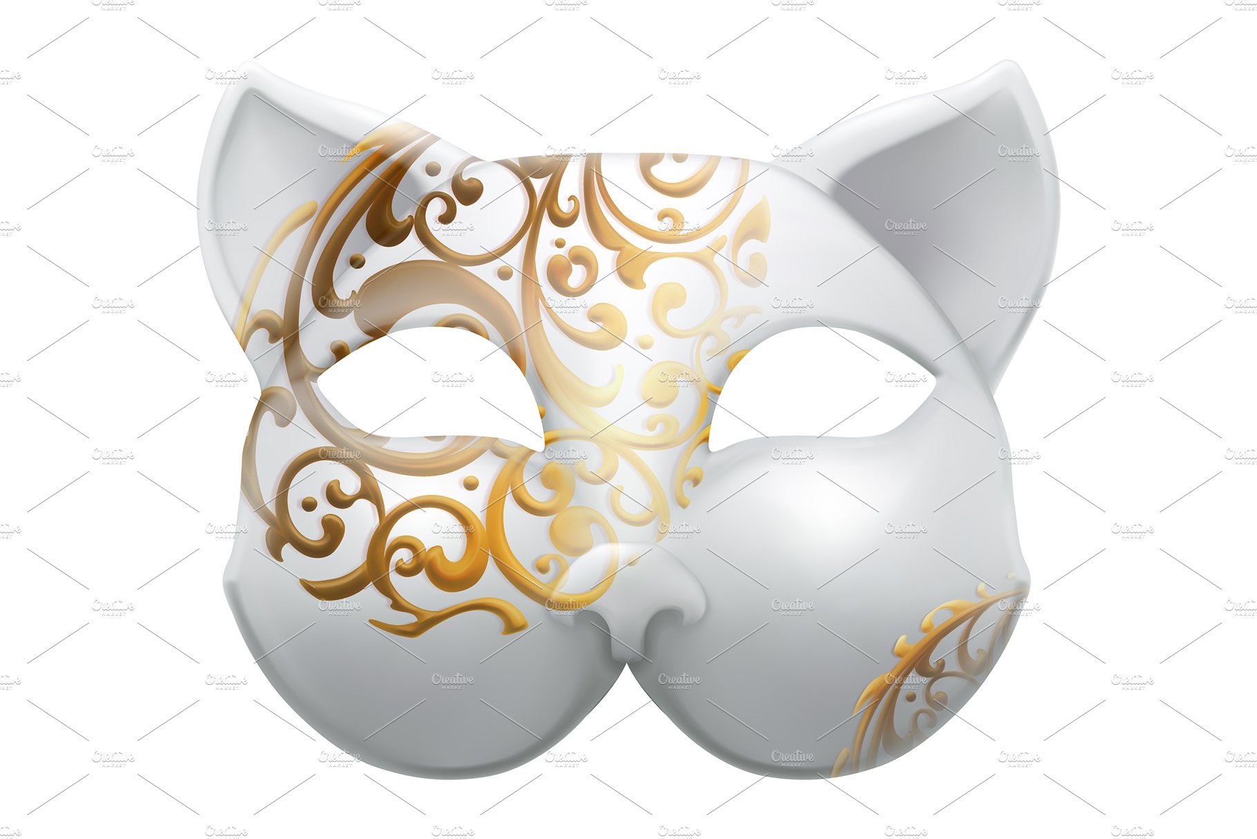 carnival mask theater mask vector icon 3 213