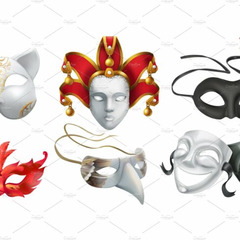 Carnival masks. Mardi Gras. Theater cover image.