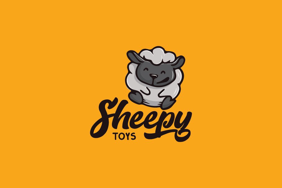 Sheep Cartoon Logo cover image.