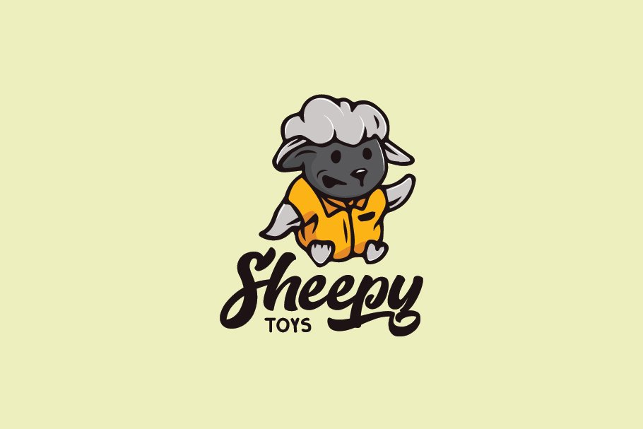 Sheep Cartoon Logo cover image.