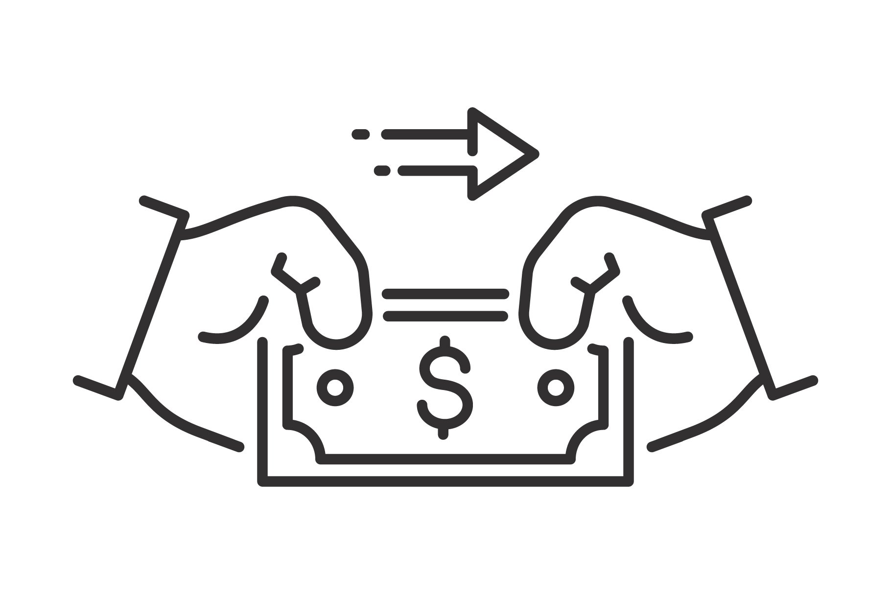 cash pay icon, get or exchange money cover image.