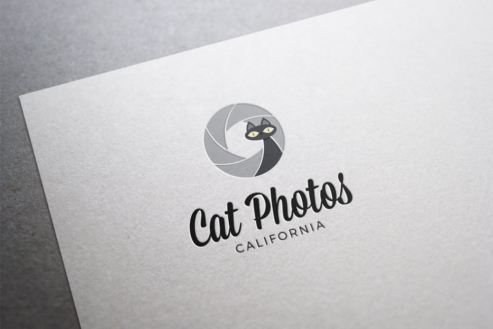 Cat Logo Cat Photography Logo preview image.