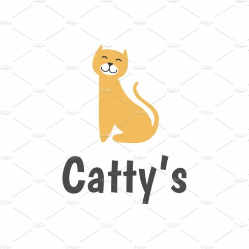 cat animal pet logo design cover image.
