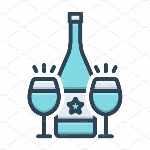 Cava wine icon cover image.