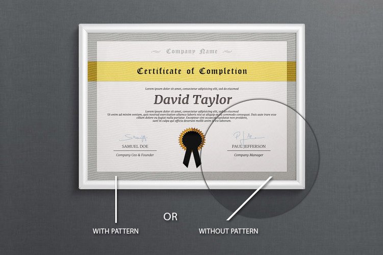 Multipurpose Certificate preview image.