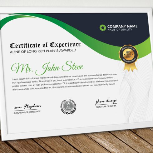 Certificate & Diploma Word Design cover image.