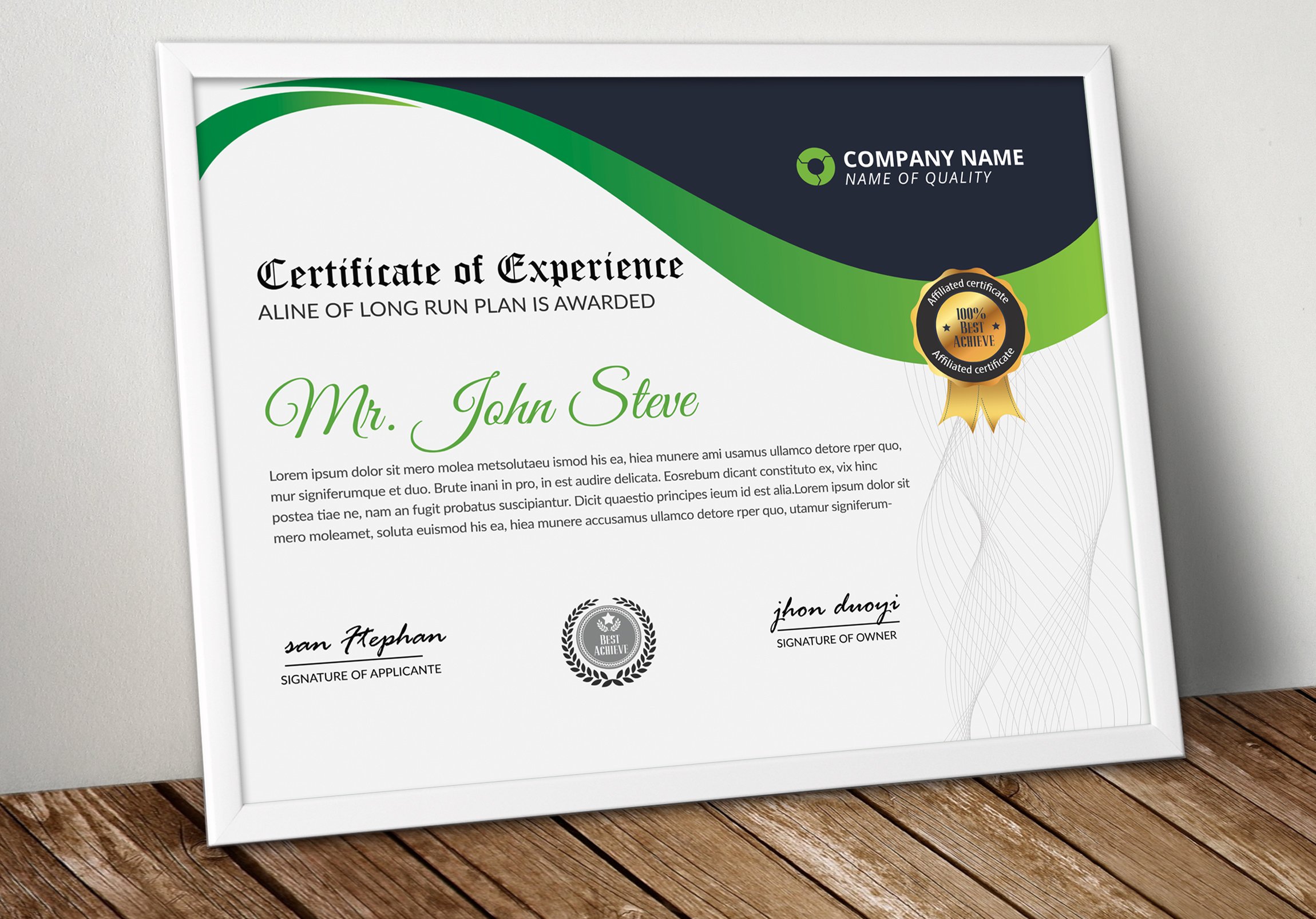 Certificate & Diploma Word Design cover image.