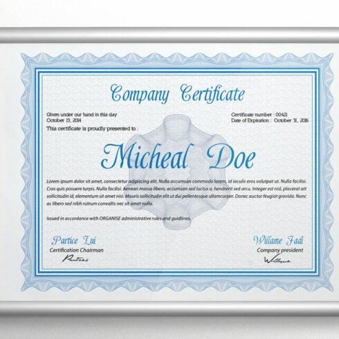 Certificate or Diploma Templates cover image.