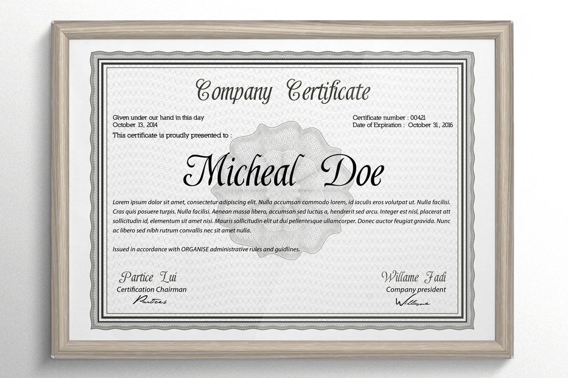 Certificate or Diploma Templates preview image.