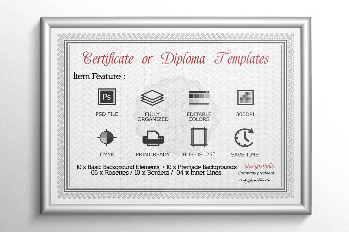 certificate or diploma templates 05 806