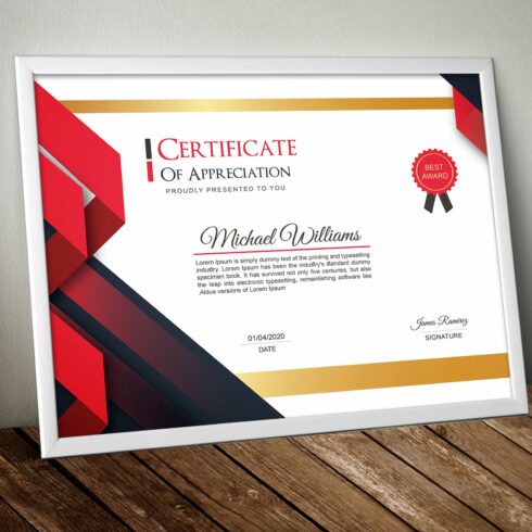 Multipurpose Certificate Template cover image.