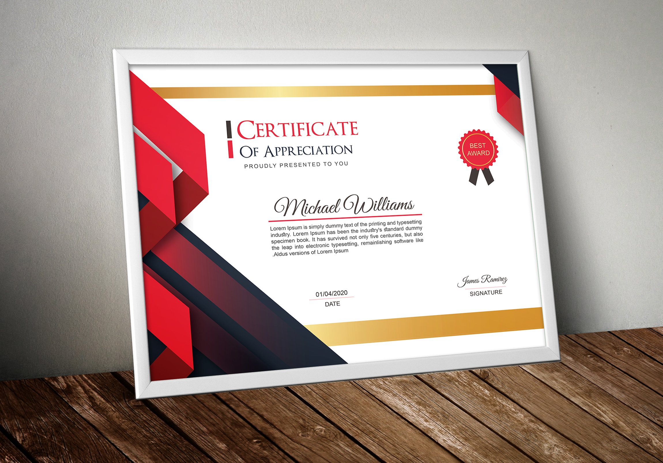 Multipurpose Certificate Template cover image.