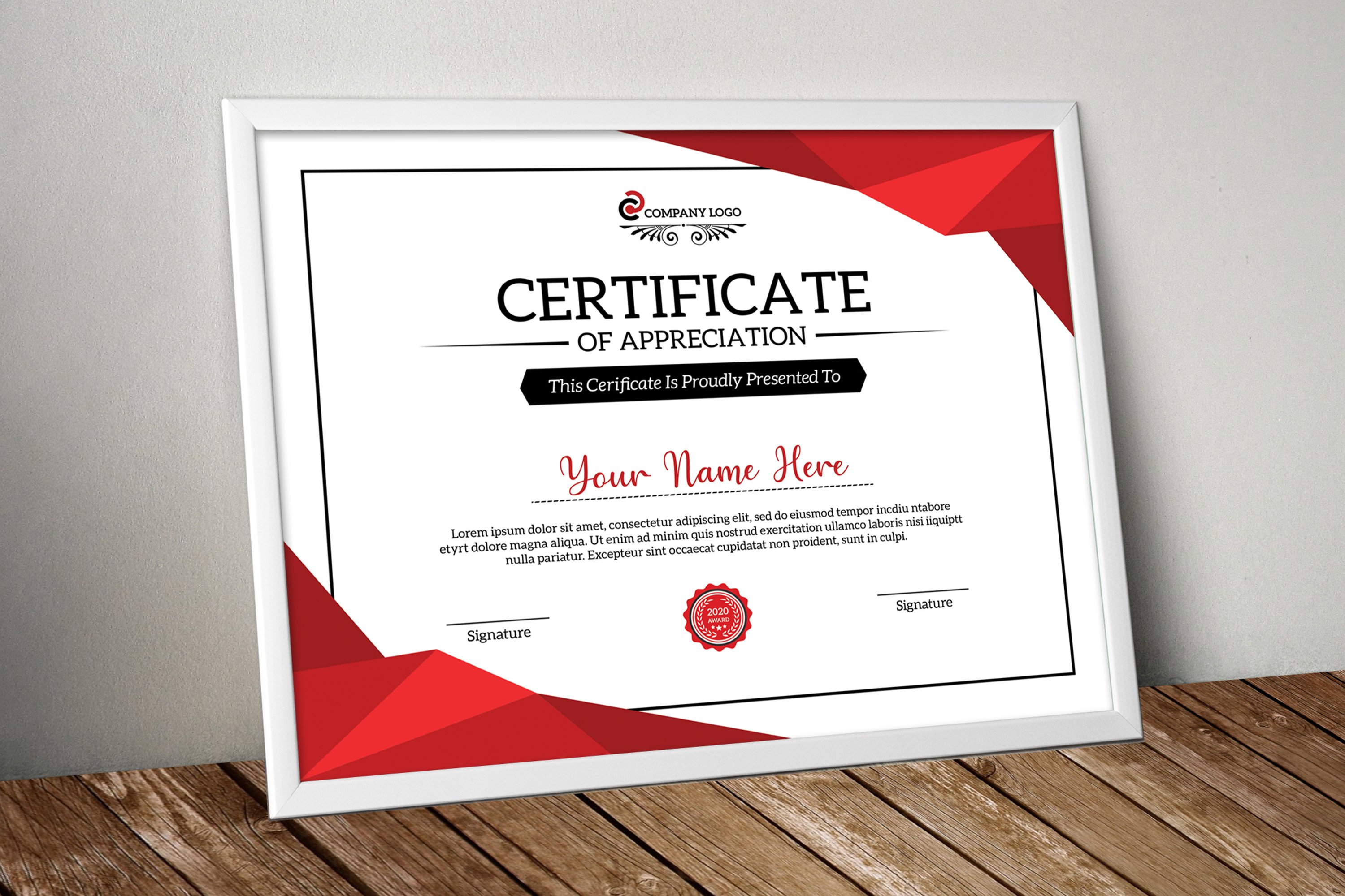 certificate template 3 670