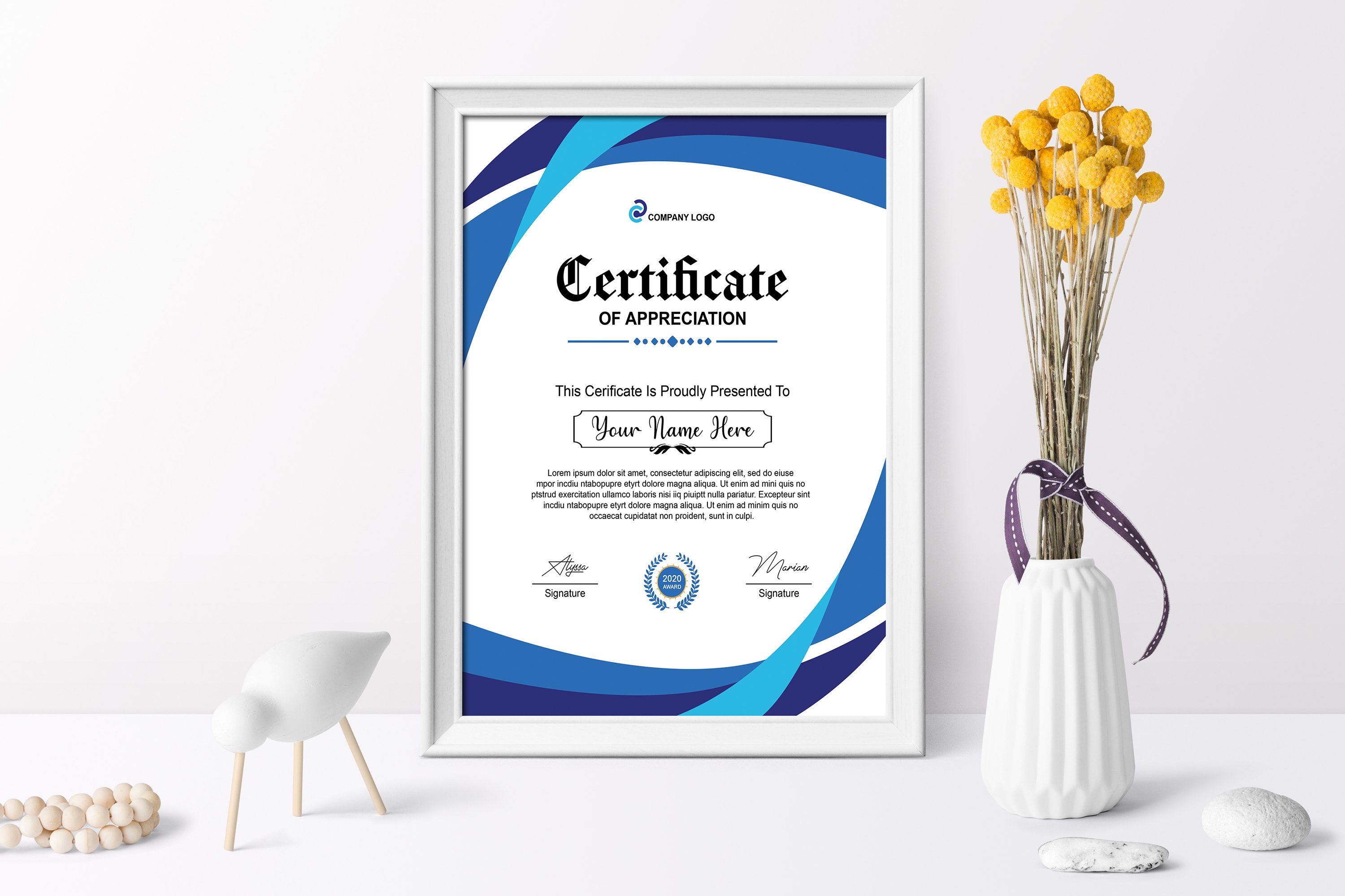 certificate template3 151