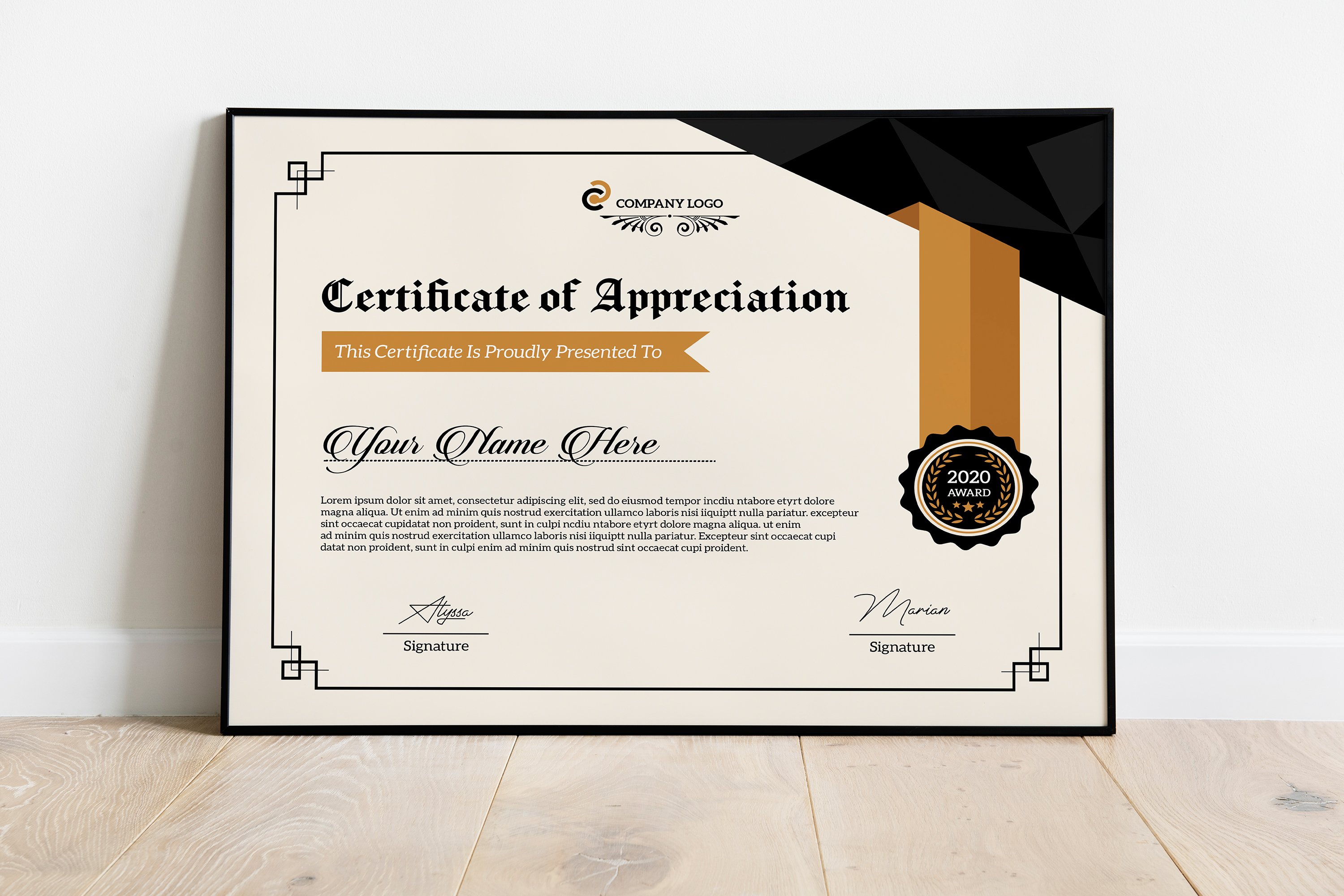 certificate template3 872