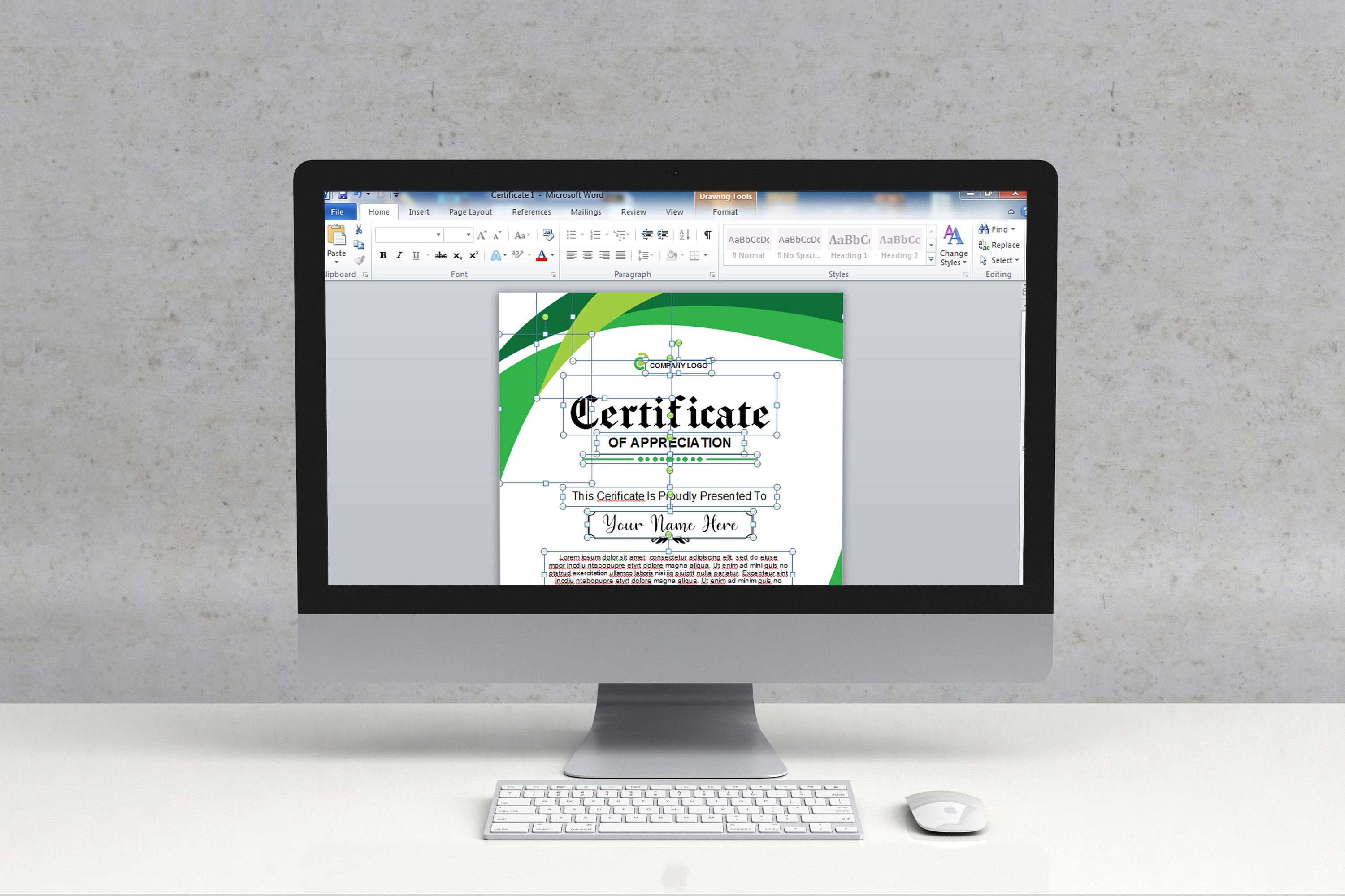 certificate template5 397
