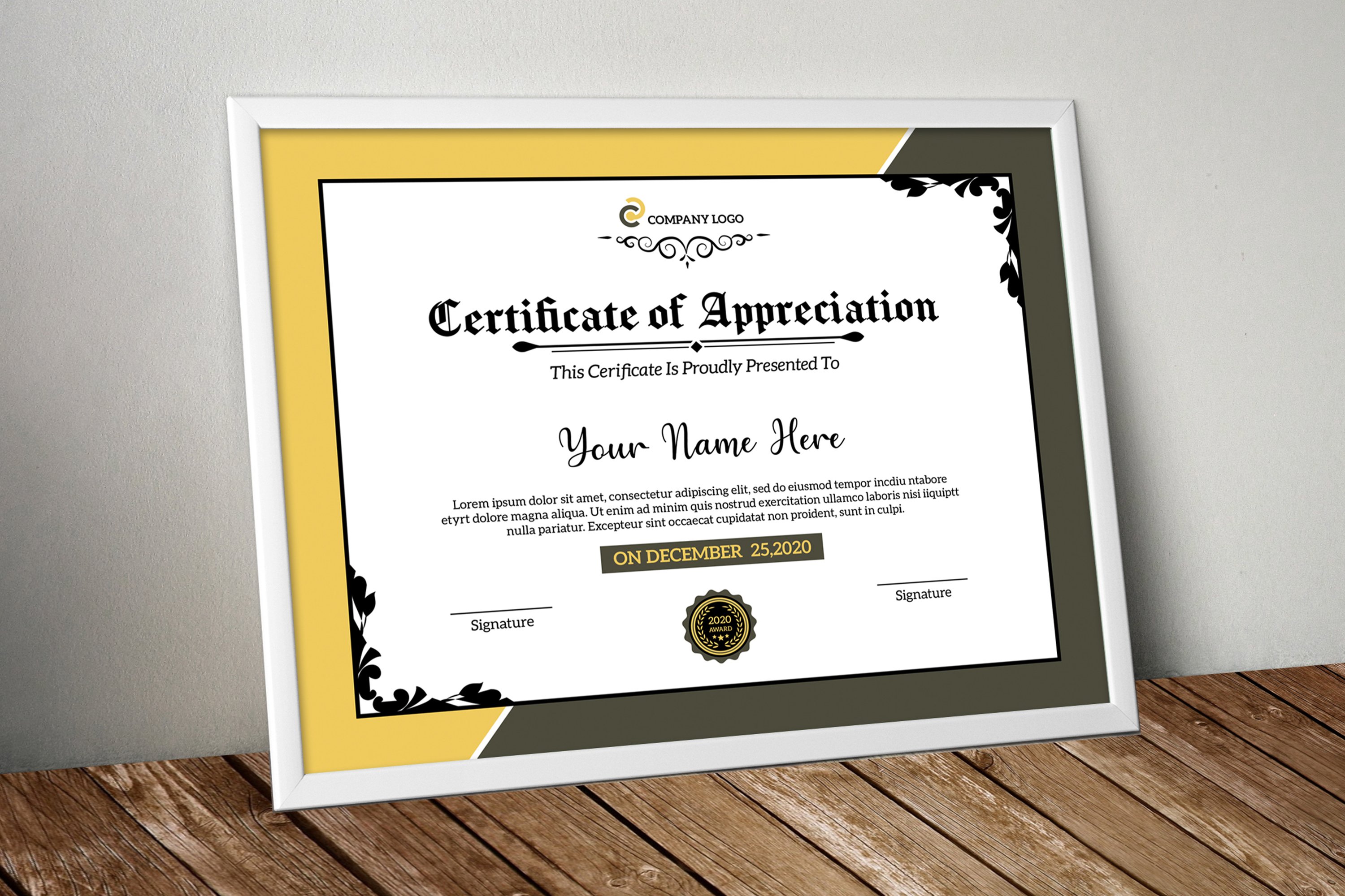 certificate template5 984