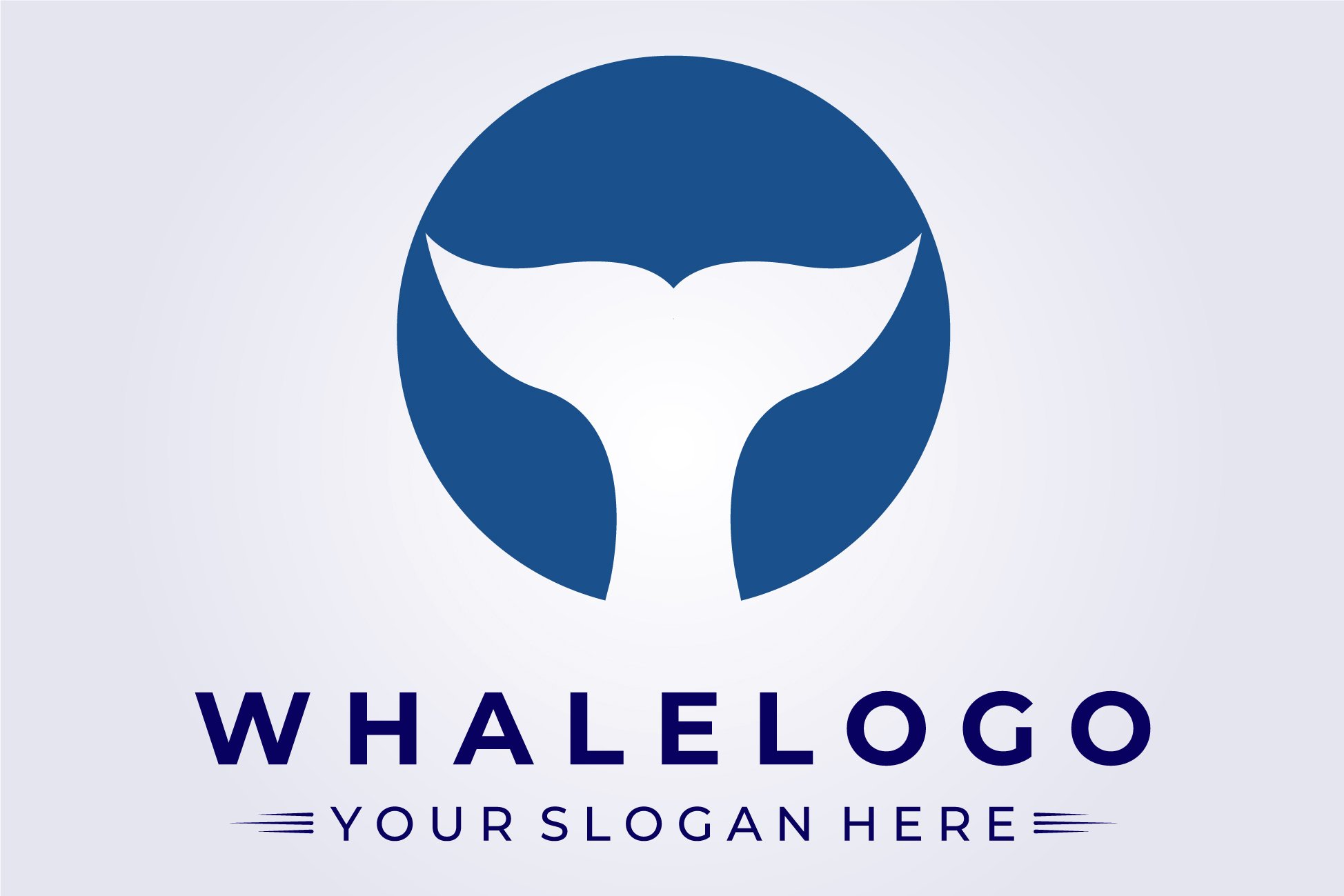 Blue whale logo vector illustration cover image.