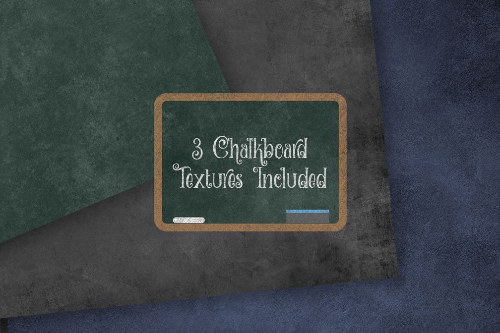 Chalkboard School Clip Art preview image.